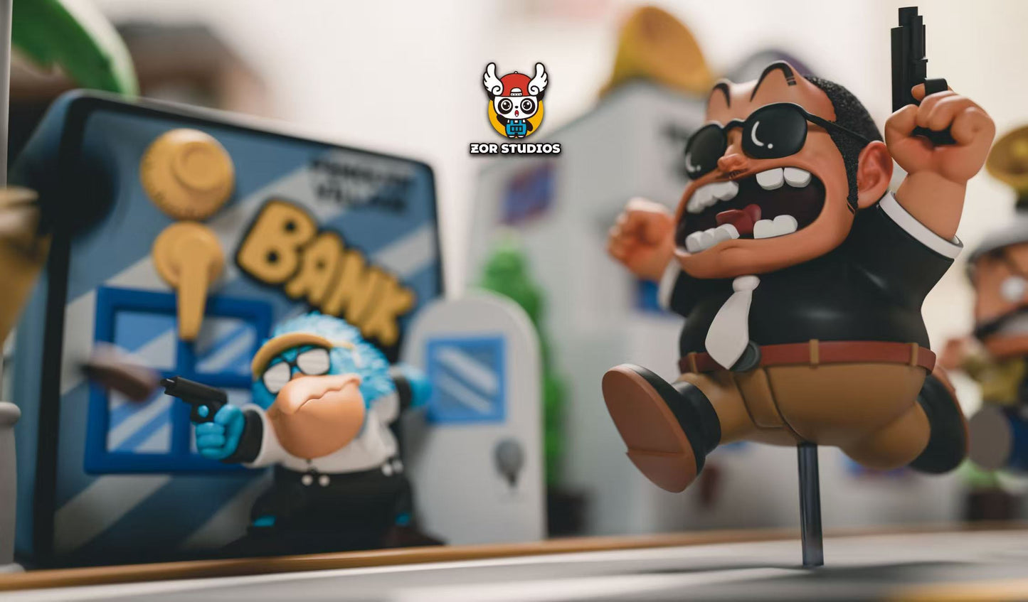 ZOR Studio -- WCF Series Running Penguin Village 2nd Bank & Police Station