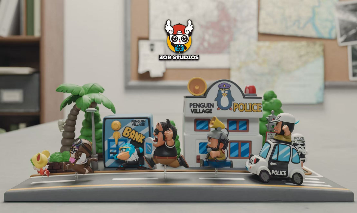 ZOR Studio -- WCF Series Running Penguin Village 2nd Bank & Police Station