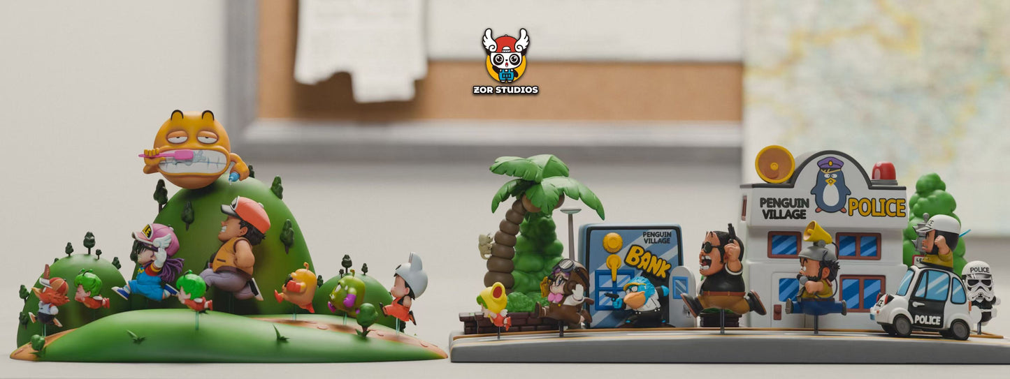 ZOR Studio -- WCF Series Running Penguin Village 2nd Bank & Police Station