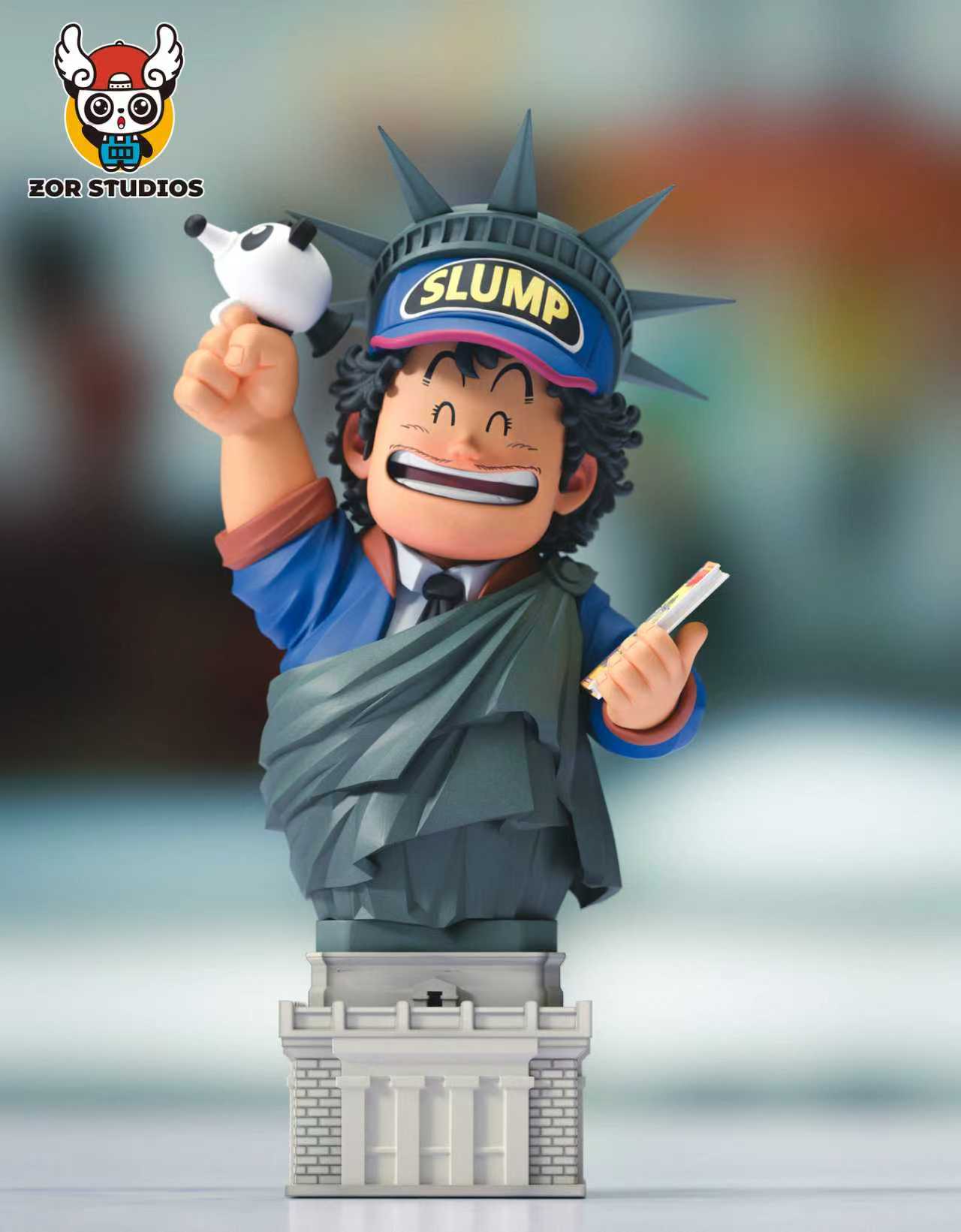 ZOR-Studios –– WCF Series: Penguin Village Statue of Liberty Trio