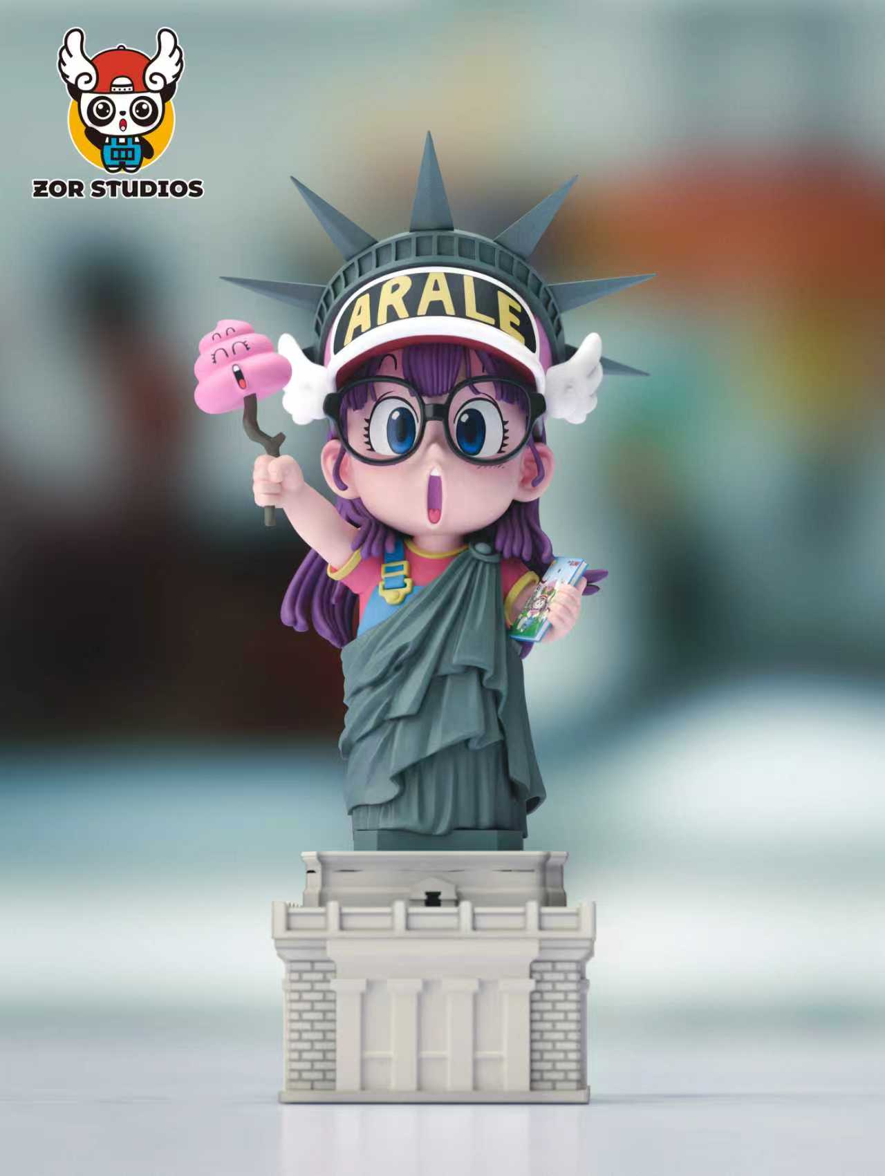 ZOR-Studios –– WCF Series: Penguin Village Statue of Liberty Trio
