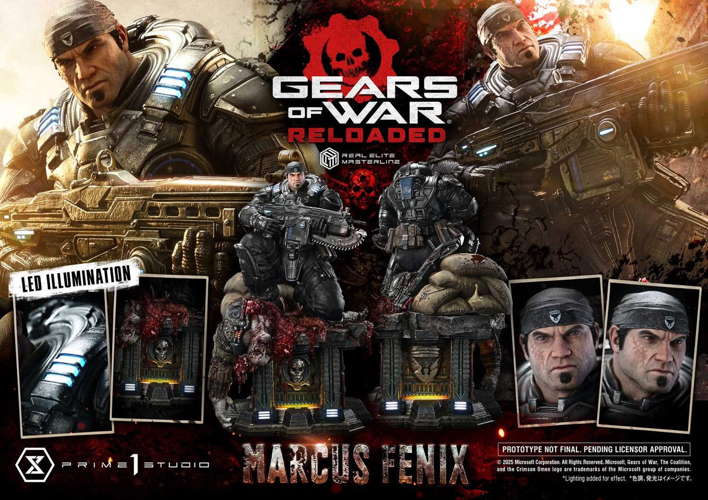 Prime 1 Studio –– REMGEARS-01: Marcus Fenix (Gears of War: Reloaded)