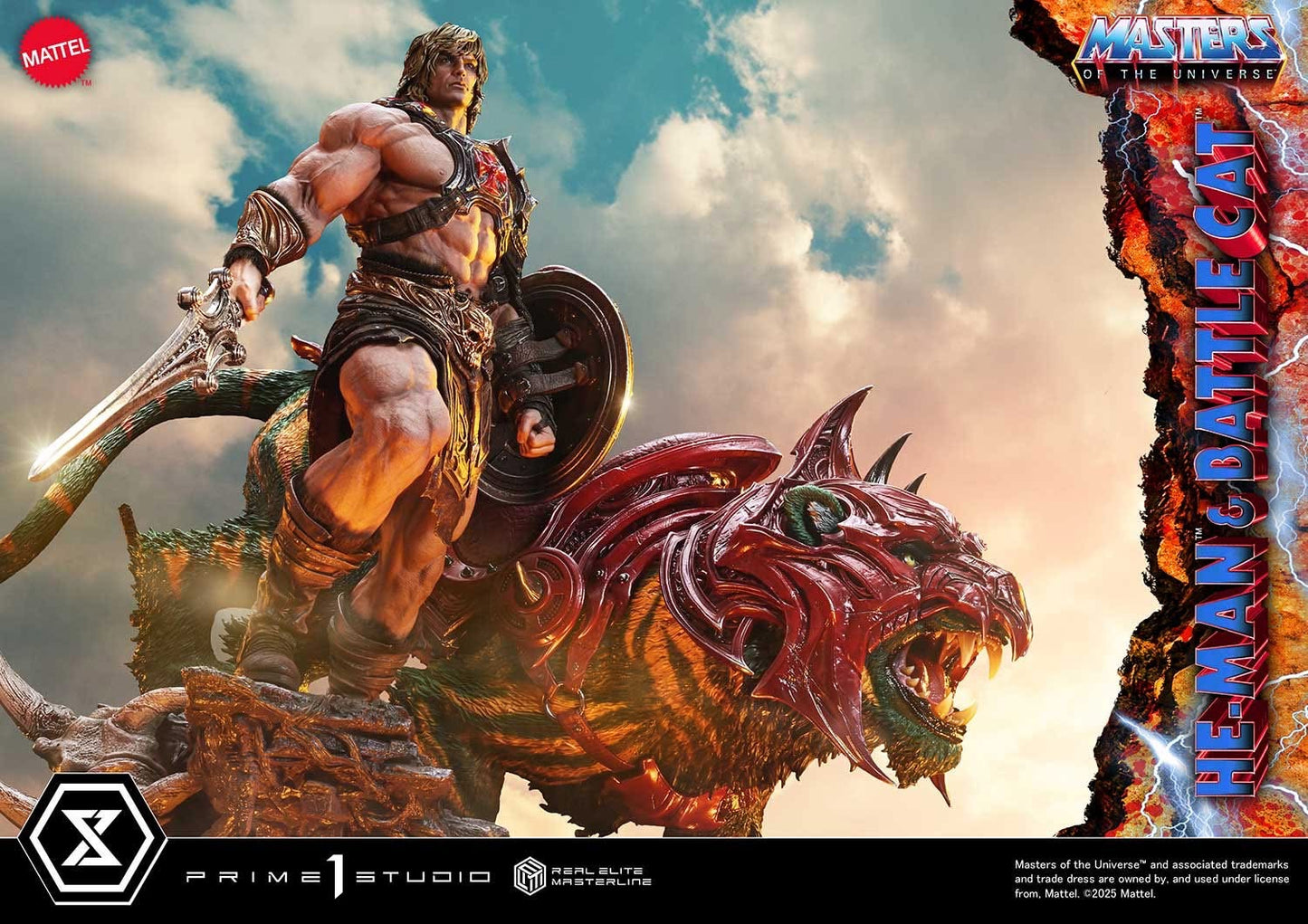 Prime 1 Studio –– REMMOU-01: He-Man & Battle Cat (Masters of the Universe)