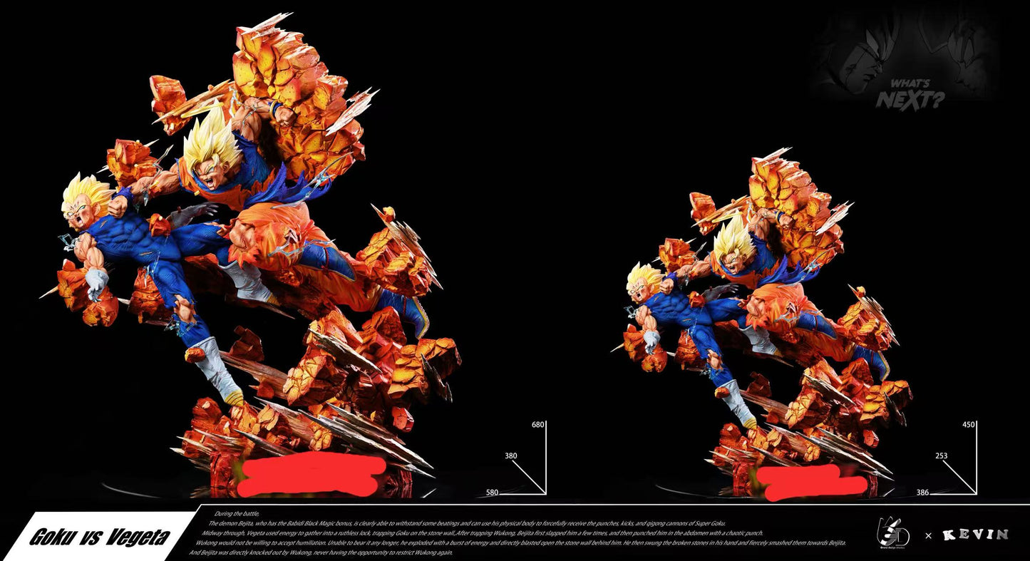 Grand design studio -- Battle scenes Goku vs Vegeta - Dragon Ball