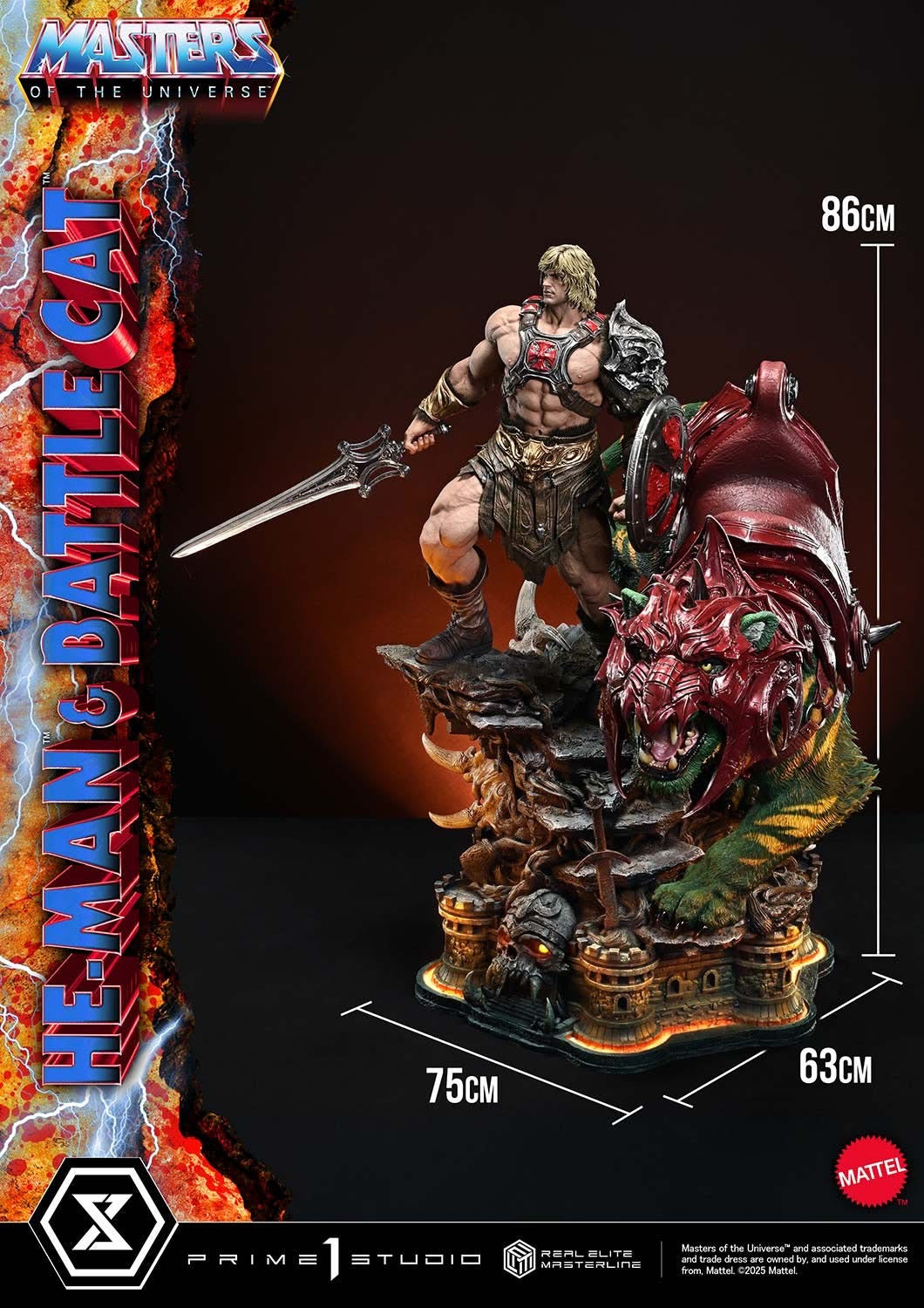 Prime 1 Studio –– REMMOU-01: He-Man & Battle Cat (Masters of the Universe)