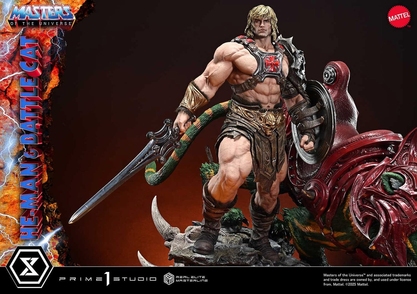 Prime 1 Studio –– REMMOU-01: He-Man & Battle Cat (Masters of the Universe)