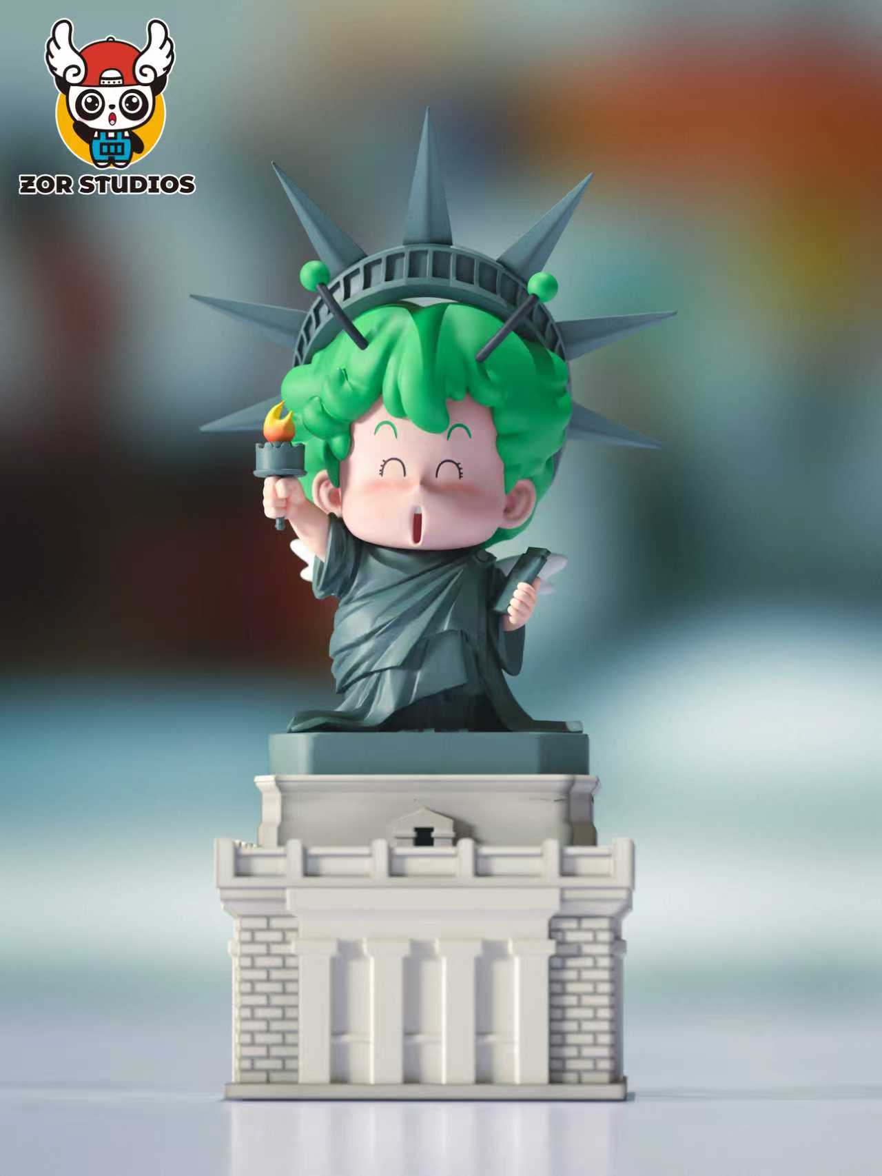 ZOR-Studios –– WCF Series: Penguin Village Statue of Liberty Trio