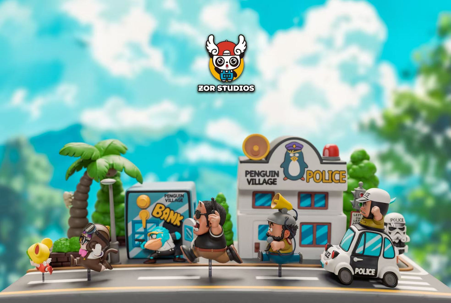 ZOR Studio -- WCF Series Running Penguin Village 2nd Bank & Police Station
