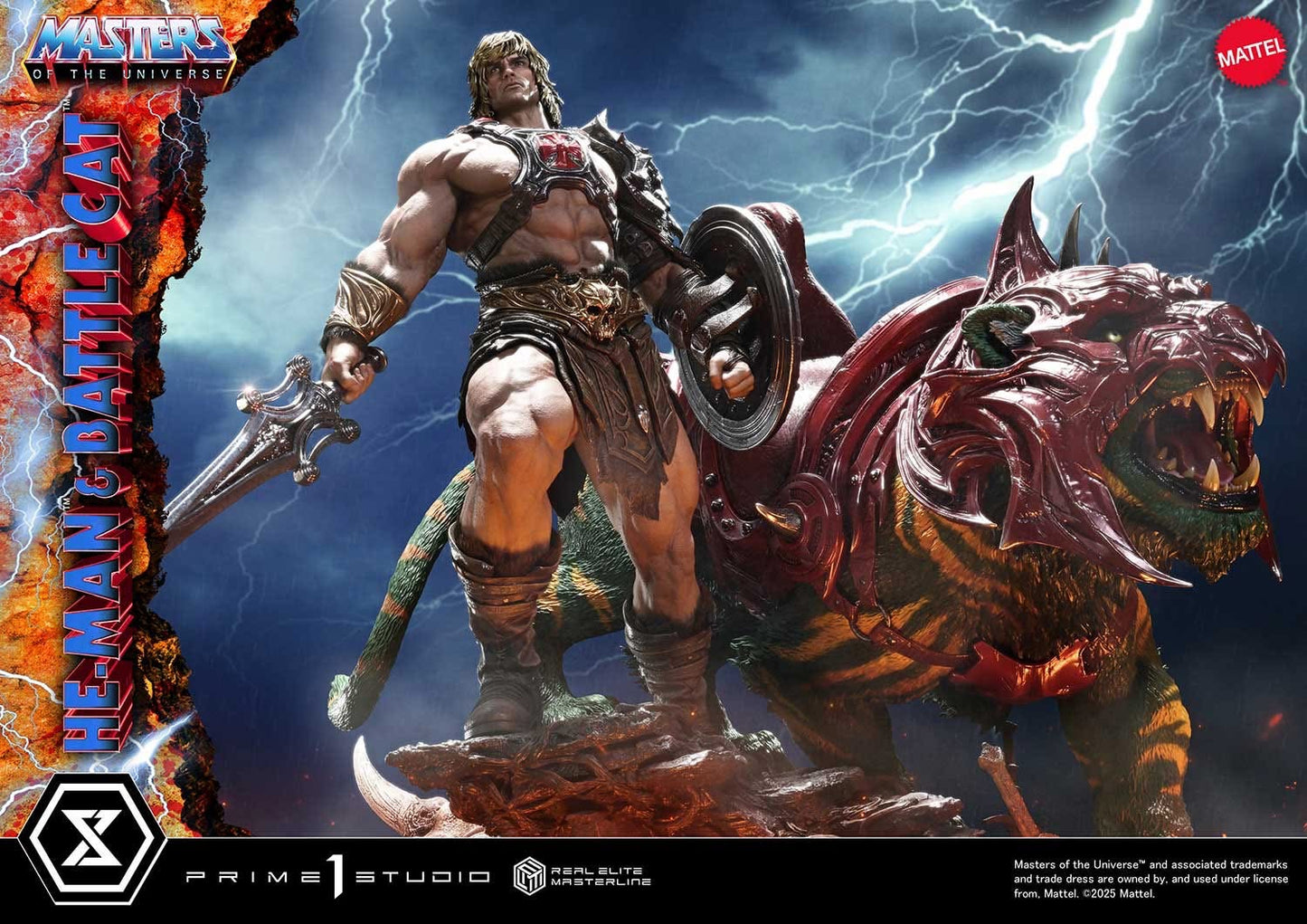 Prime 1 Studio –– REMMOU-01: He-Man & Battle Cat (Masters of the Universe)